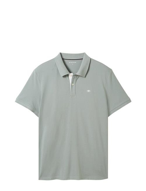 Basic Polo With Contrast Tom Tailor Green