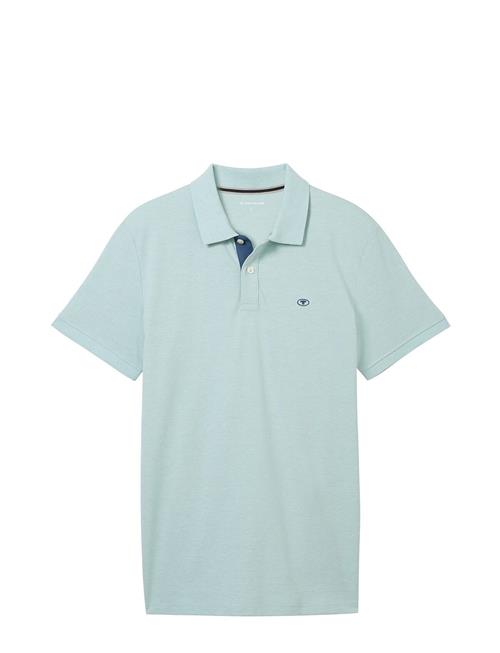 Basic Polo With Contrast Tom Tailor Blue