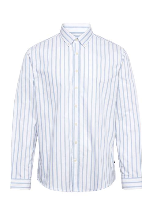 Striped Oxford Shirt L/S Lindbergh Blue