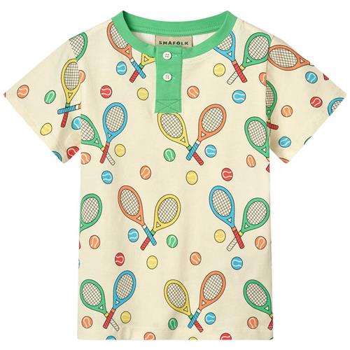 Småfolk T-Shirt With Rackets Marshmallow Rackets T-shirt Marshmallow |  | 7-8 years