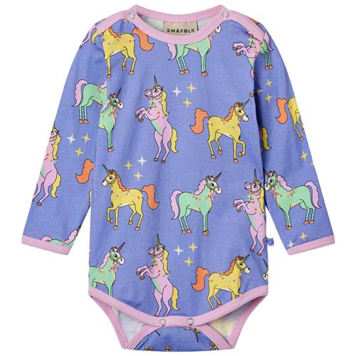 Småfolk Unicorns Baby Body Purple Delight | Lilla | 68 cm