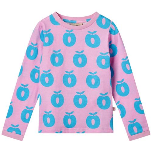 Småfolk Apples Langærmet T-shirt Pink Lilac | Lyserød | 3-4 years