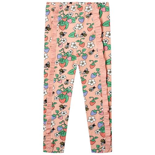 Se Småfolk Strawberries Leggings Blossom 7-8 Y  Lyserød  7-8 år  kvinde ved Babyshop