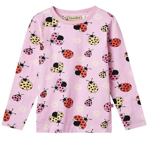 Småfolk Ladybirds Langærmet T-shirt Pink Lavender | Lyserød | 3-4 years