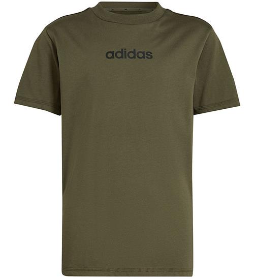 adidas Performance T-Shirt - J LIN TEE 160 - OLISTR/BLACK