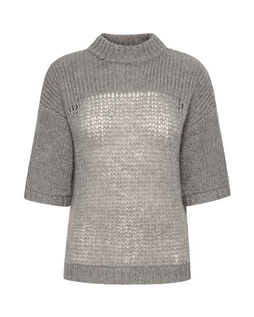 My Essential Wardrobe Pullover 'Lingo'  grå-meleret