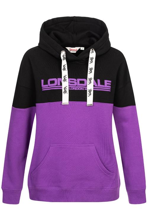 LONSDALE Sweatshirt 'Wardie'  lilla / sort / hvid