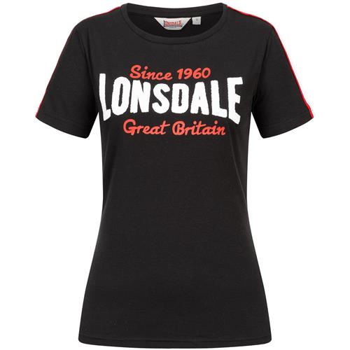 LONSDALE Shirts 'Creggan'  rød / sort / hvid