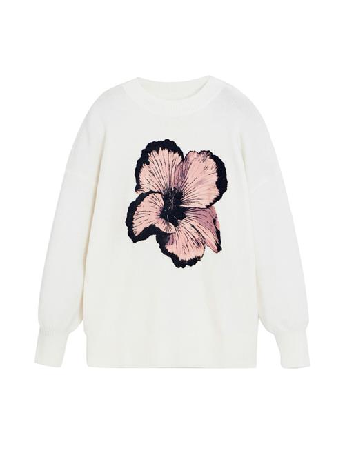 Se Desigual Pullover  gammelrosa / pastelpink / sort / hvid ved About You