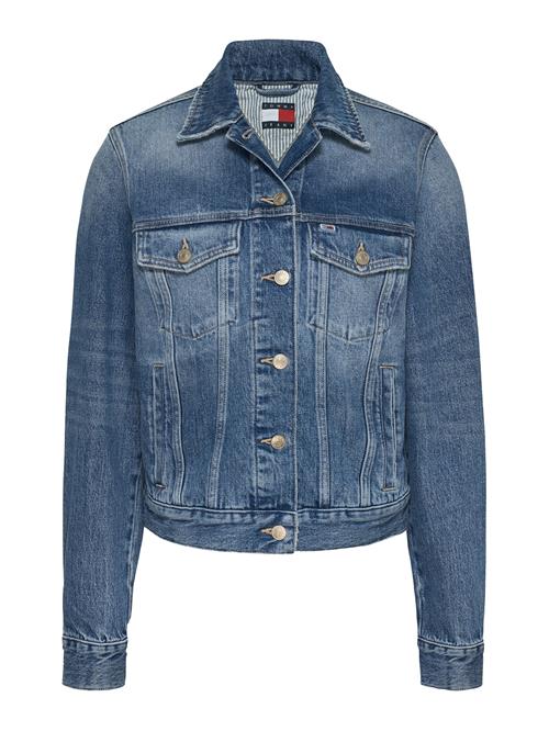 Tommy Jeans Overgangsjakke  blue denim / lys rød / sort / white denim