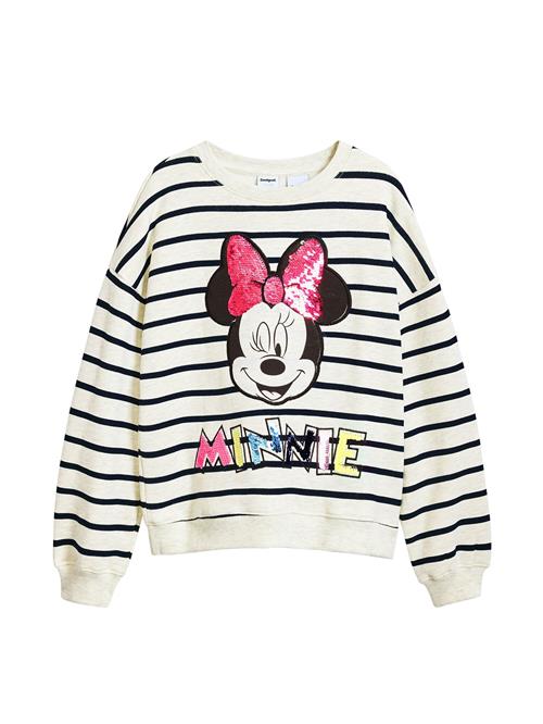 Se Desigual Sweatshirt 'Minnie Mouse'  blandingsfarvet / hvid ved About You