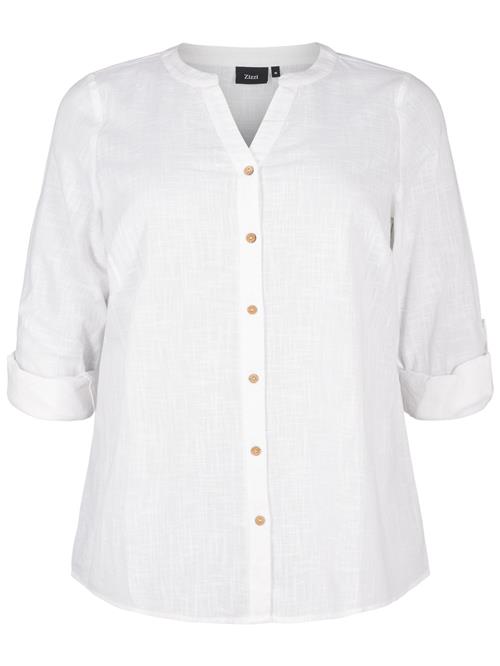 Zizzi Bluse 'CANANNA'  hvid