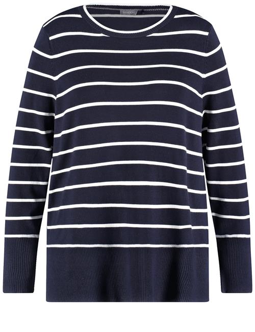 SAMOON Pullover  marin / hvid