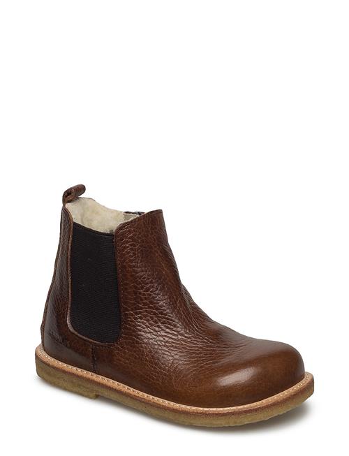 Booties - Flat - With Elastic ANGULUS Brown