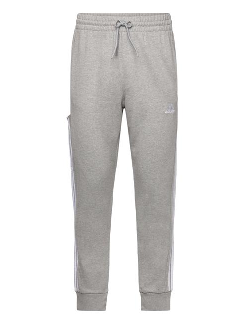 Essentials French Terry Tapered Cuff 3-Stripes Joggers Adidas Sportswear Grey