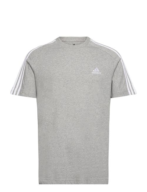 Essentials Single Jersey 3-Stripes T-Shirt Adidas Sportswear Grey