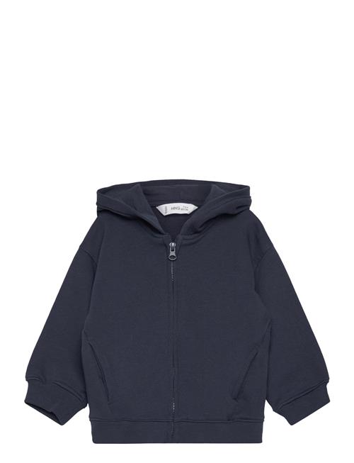 Hoodie Cotton Sweatshirt Mango Navy