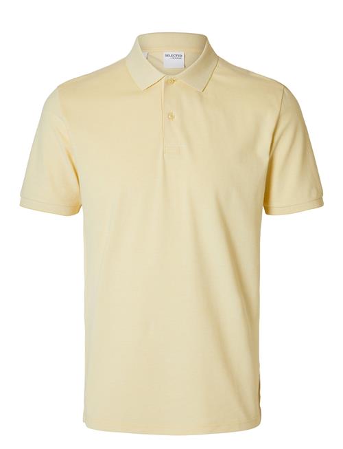 Slhslim-Atlas Ss Polo Selected Homme Yellow