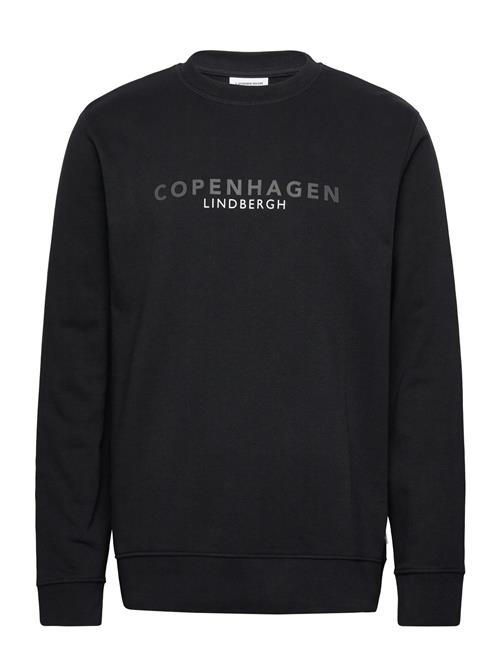 Se O-Neck Printed Sweat Lindbergh Black ved Booztlet