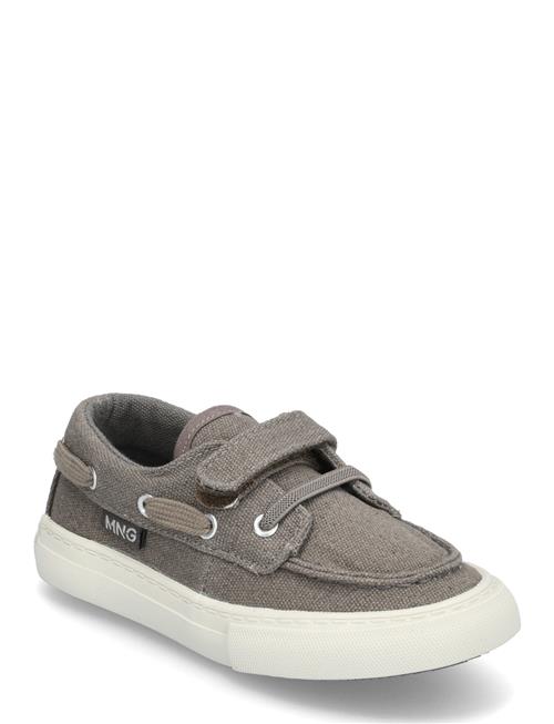 Nautical Velcro Sneakers Mango Grey
