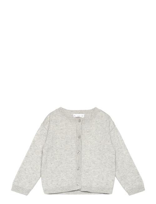 Button Knit Cardigan Mango Grey