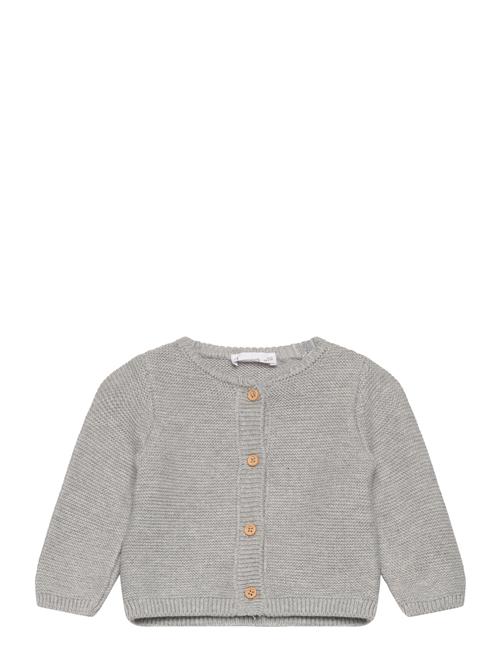 Button Knit Cardigan Mango Grey