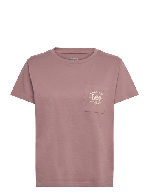 Logo Pocket Tee Lee Jeans Brown