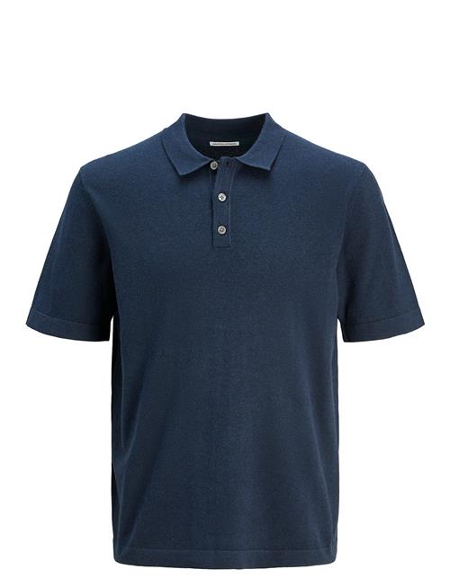 Jack & Jones Jjeemil Knit Relaxed Polo Ss Sn Jack & J S Navy