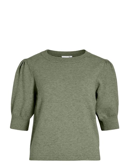 Viril 2/4 Sleeve O-Neck Knit Top - Noos Vila Green