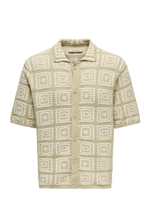 Onsbart Rlx 5 Ss Shirt Knit Noos ONLY & SONS Beige
