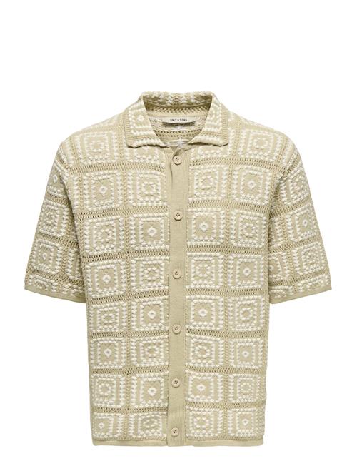 Onsbart Rlx 5 Ss Shirt Knit ONLY & SONS Beige