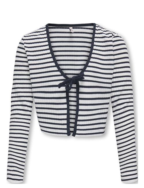 Kognella Striped L/S Cardigan Jrs Kids Only White