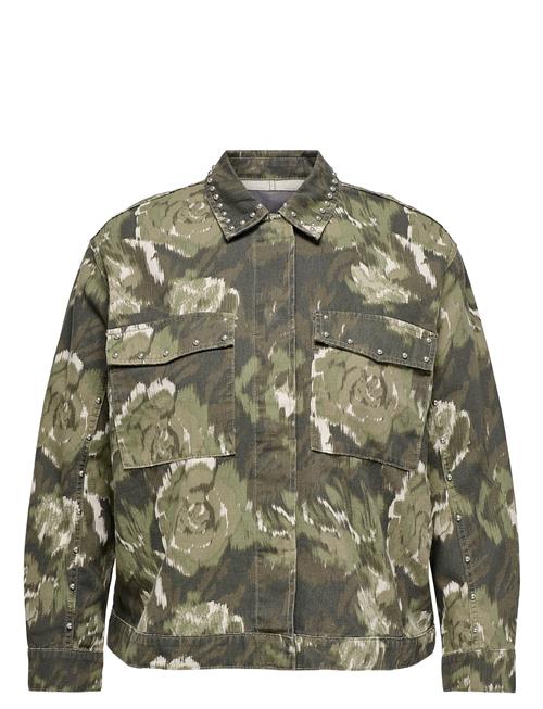 Carcava Aop Jacket Otw ONLY Carmakoma Khaki