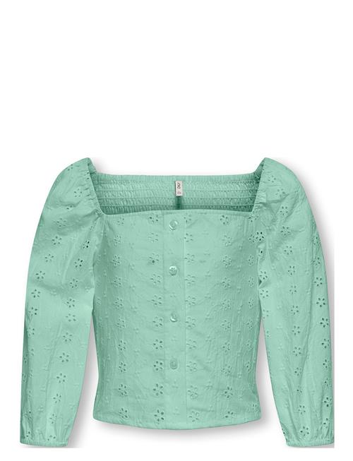 Kogpilea 3/4 Emb Anglaise Shirt Wvn Kids Only Green