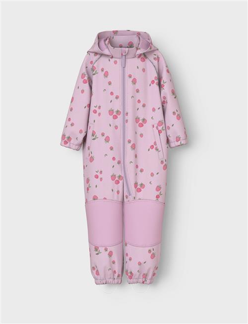 Nmfalfa08 Softshell Suit Aop 1Fo Noos Name It Pink