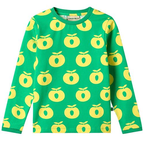 Småfolk Apples Langærmet T-shirt Clover | Grønn | 2-3 years