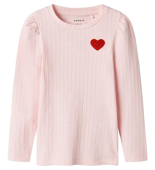 Name It Bluse - Rib - NmfDlove - Ballerina m. Hulmønster