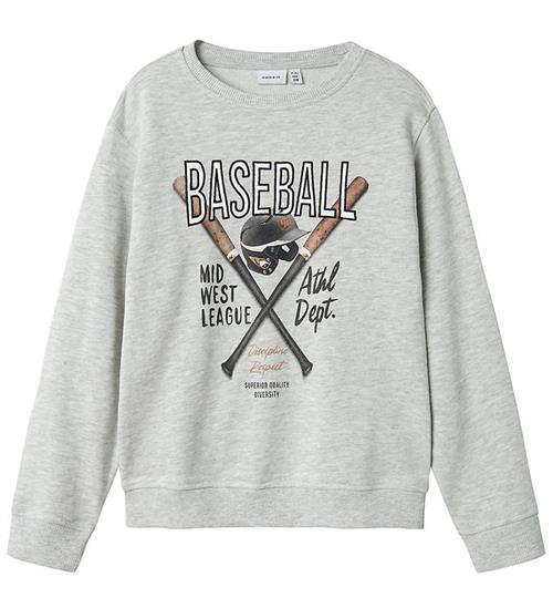 Name It Sweatshirt - NkmDemmo - Light Grey Melange