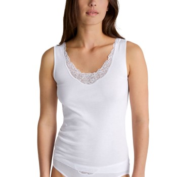 Calida Cotton Desire Tank Top Hvid bomuld Small Dame