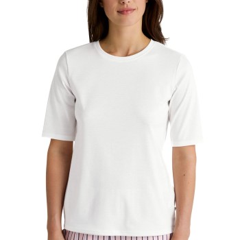 Calida Favourites Sleep Cotton Shirt Short-Sleeve Hvid bomuld X-Small Dame