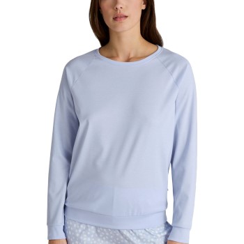 Calida Favourites Sleep Shirt Long-Sleeve Lyseblå bomuld Large Dame