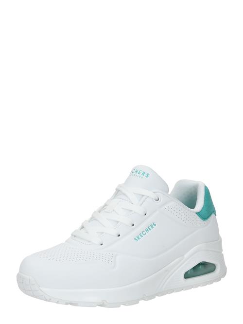 SKECHERS Sneaker low 'Uno'  turkis / hvid