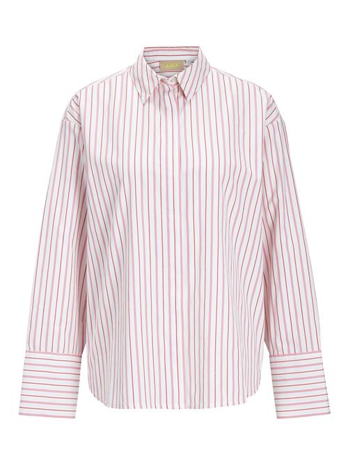 Se JJXX Bluse 'JXCaro'  lys pink / mørk pink / hvid ved About You