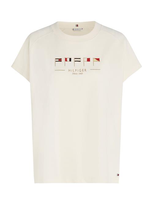 TOMMY HILFIGER Shirts 'SAIL FLAGS'  beige / ecru / navy / rød