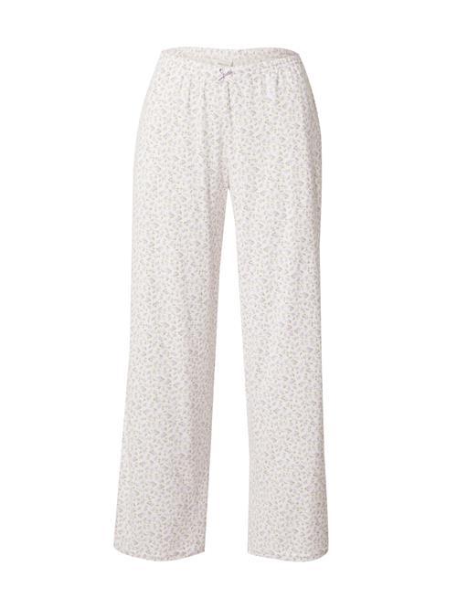 HOLLISTER Pyjamasbukser  oliven / lavendel / hvid