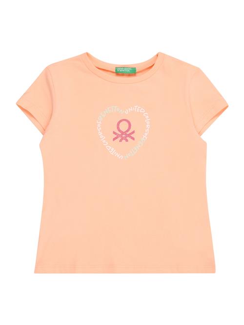 UNITED COLORS OF BENETTON Bluser & t-shirts  fersken / pink / hvid