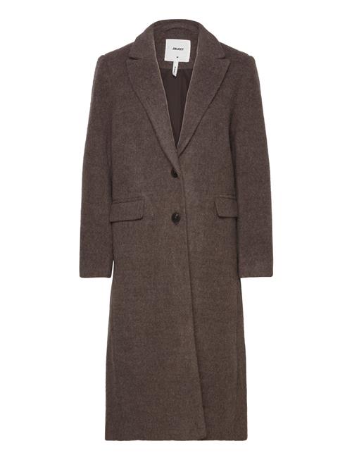 Objolga Wool Coat Noos Object Brown