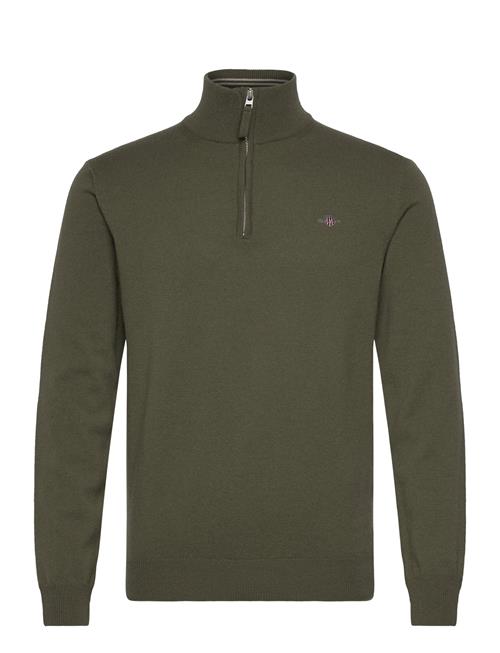 Superfine Lambswool Half Zip GANT Green