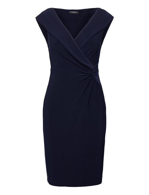 Jersey Off-The-Shoulder Cocktail Dress Lauren Ralph Lauren Navy