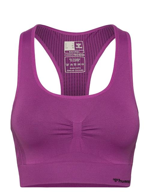 Hmlmt Shaping Seamless Sports Top Hummel Purple